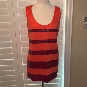 Women’s Tank Top in Coral Color by MNG.